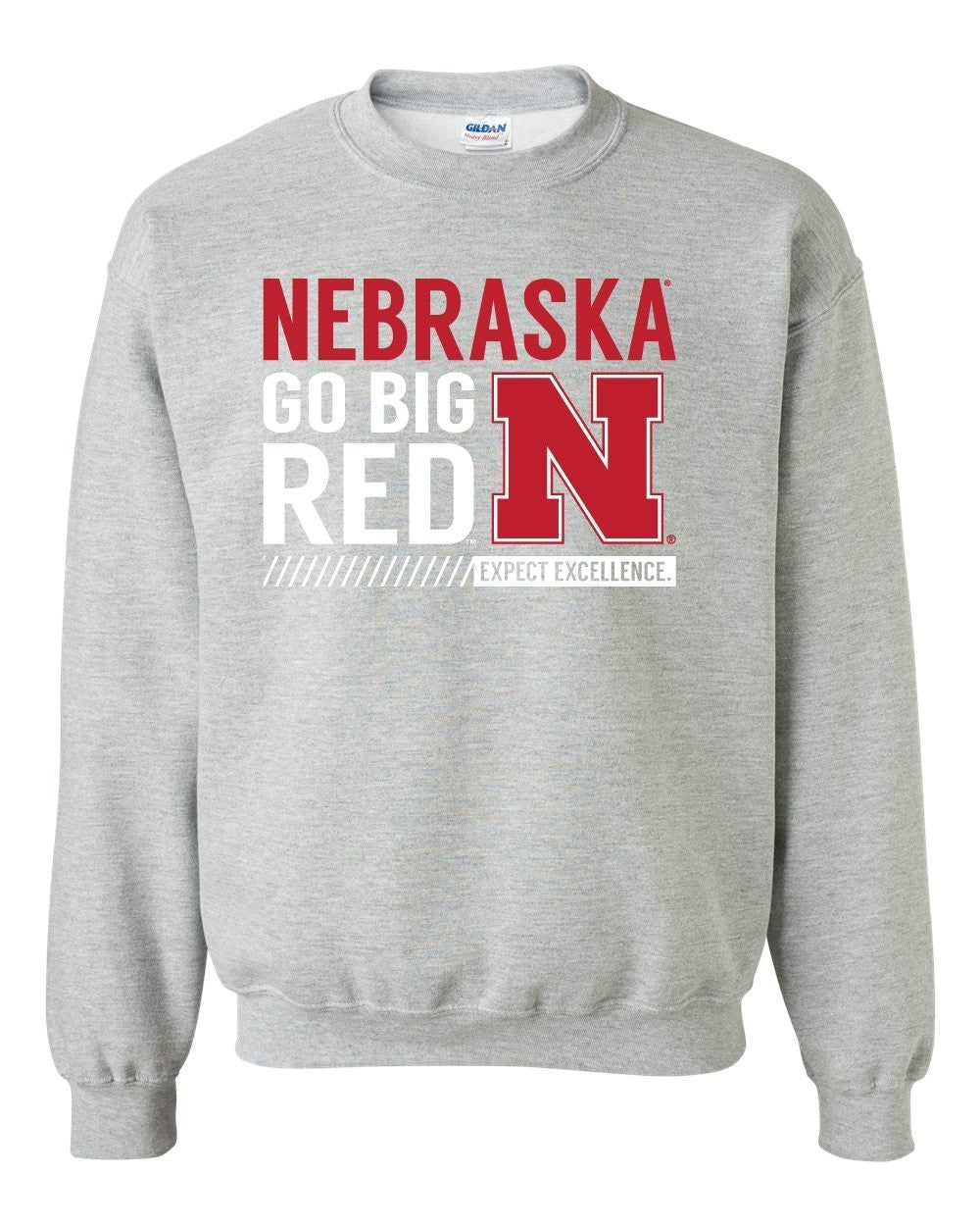 Nebraska Cornhuskers "Expect Excellence" Crewneck Sweatshirt