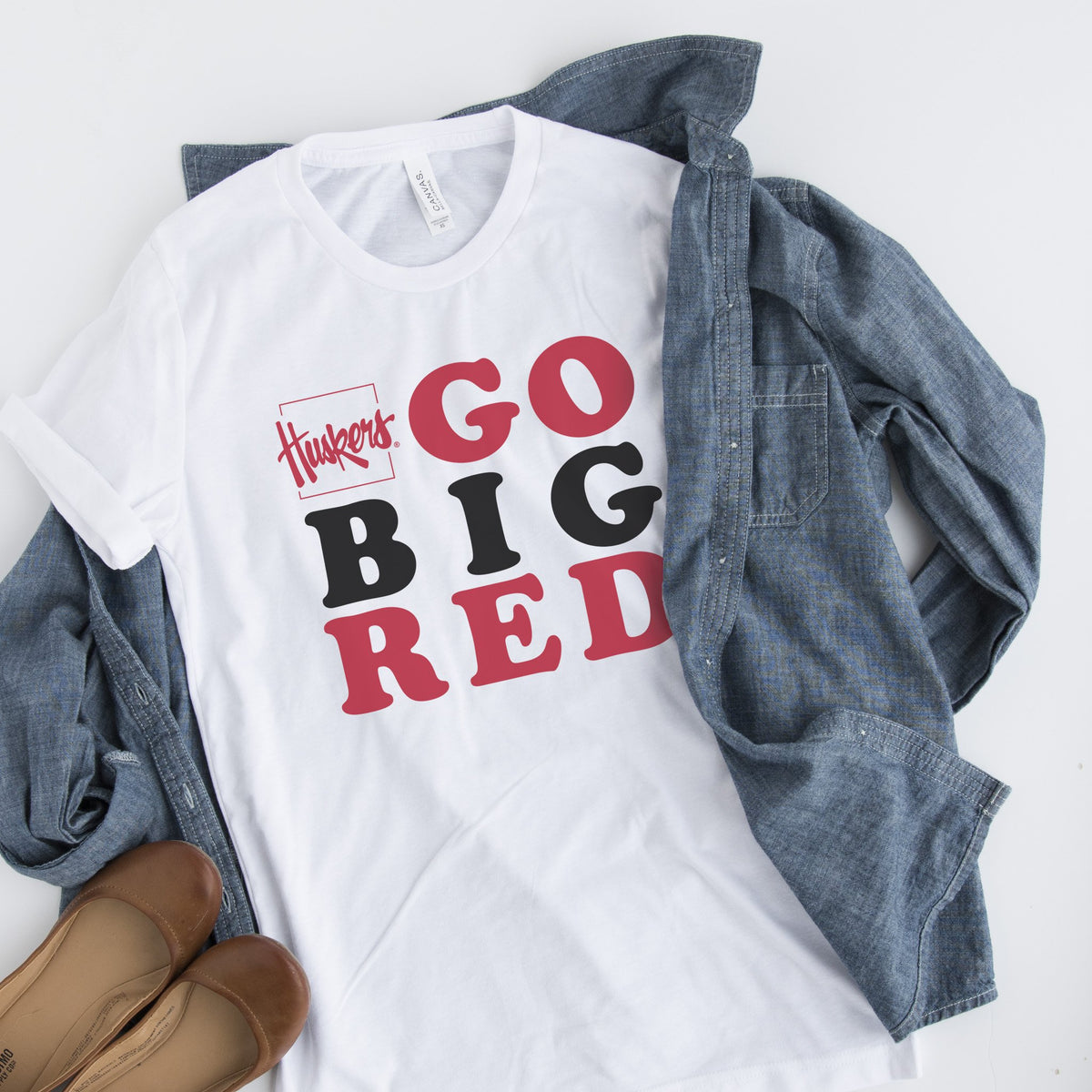 HUSKERS + GO BIG RED - NEBRASKA BOUTIQUE SHIRT