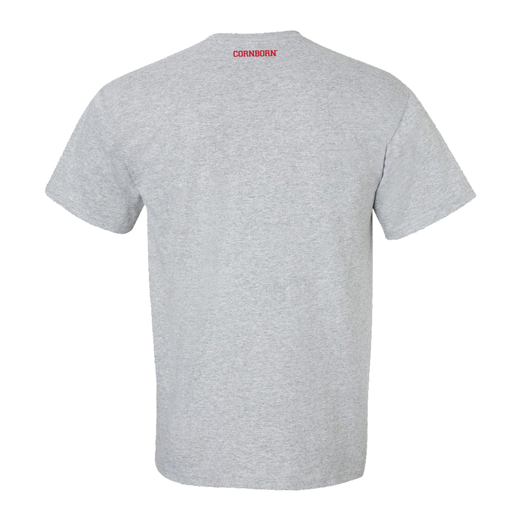 Nebraska Tee Shirt Red White And Blue Script Huskers
