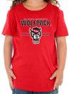 North Carolina State Wolfpack Toddler Tee Shirt - 3-Stripe Primary Logo
