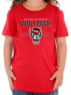 North Carolina State Wolfpack Toddler Tee Shirt - 3-Stripe Primary Logo