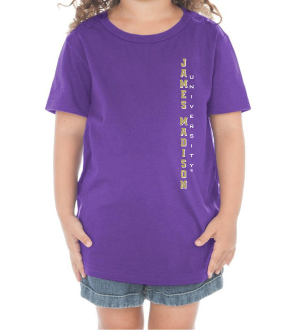 James Madison Dukes Toddler Tee Shirt - Vertical James Madison University