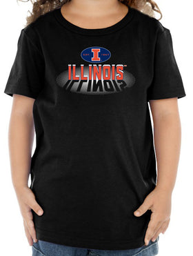 Illinois Fighting Illini Toddler Tee Shirt - Spotlight and Shadow Illinois