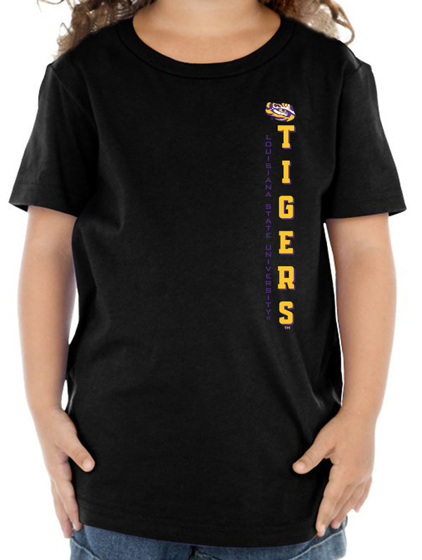 LSU Tigers Toddler Tee Shirt - Vertical Louisiana State University Tigers