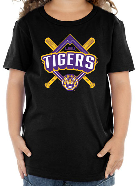 LSU Tigers Toddler Tee Shirt - LSU Baseball Diamond