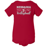 Nebraska Huskers Infant Onesie - Volleyball Dream Bigger
