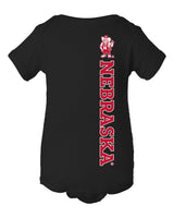 Nebraska Huskers Infant Onesie - Vertical Nebraska Herbie Husker