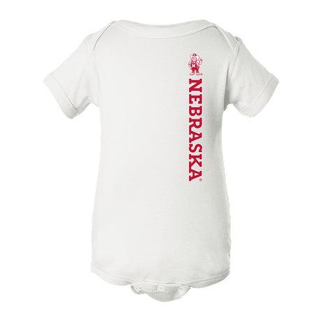 Nebraska Huskers Infant Onesie - Vertical Nebraska Herbie Husker
