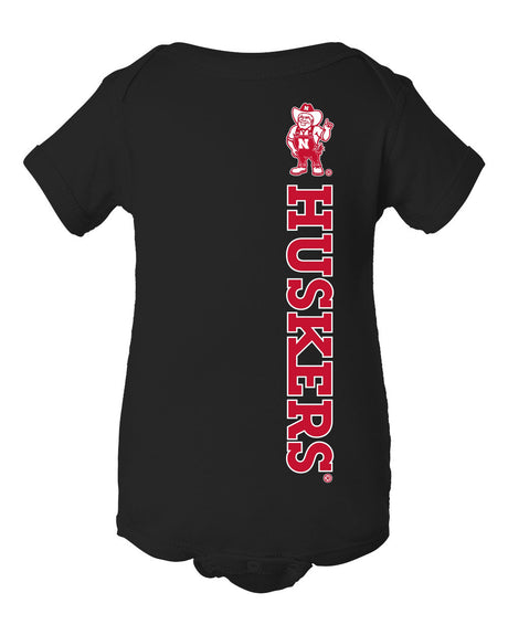 Nebraska Huskers Infant Onesie - Vertical Huskers Herbie Husker