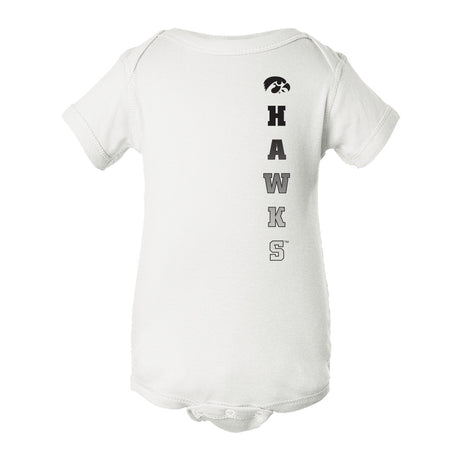 Iowa Hawkeyes Infant Onesie - Vert Hawks Fade with Tigerhawk