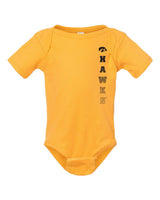 Iowa Hawkeyes Infant Onesie - Vert Hawks Fade with Tigerhawk
