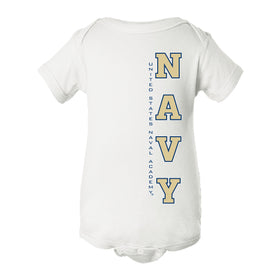 Navy Midshipmen Infant Onesie - USNA Vertical Navy