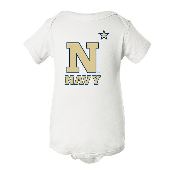 Navy Midshipmen Infant Onesie - US Naval Academy Star Logo