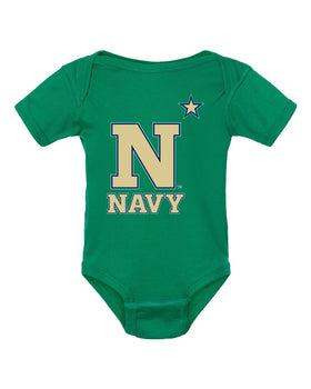 Navy Midshipmen Infant Onesie - US Naval Academy Star Logo