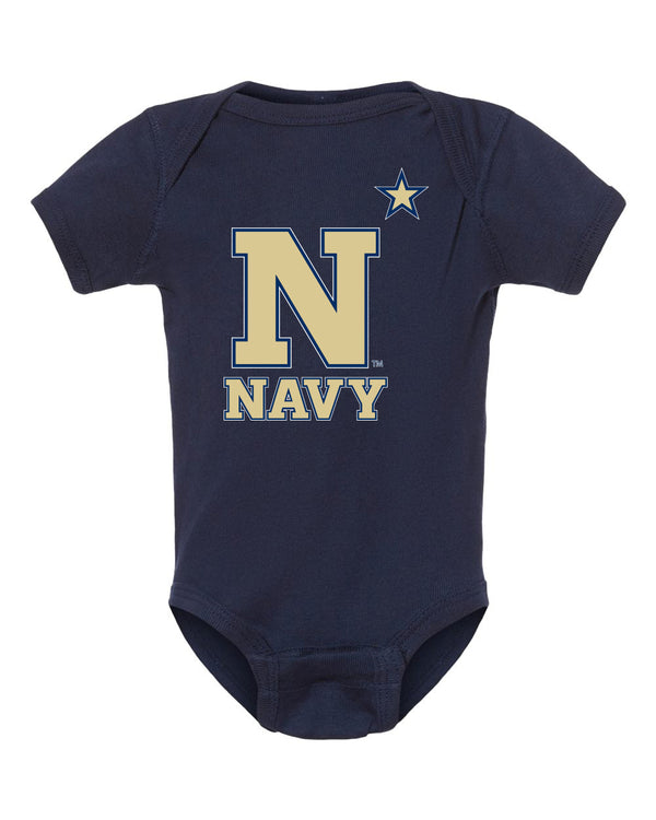 Navy Midshipmen Infant Onesie - US Naval Academy Star Logo