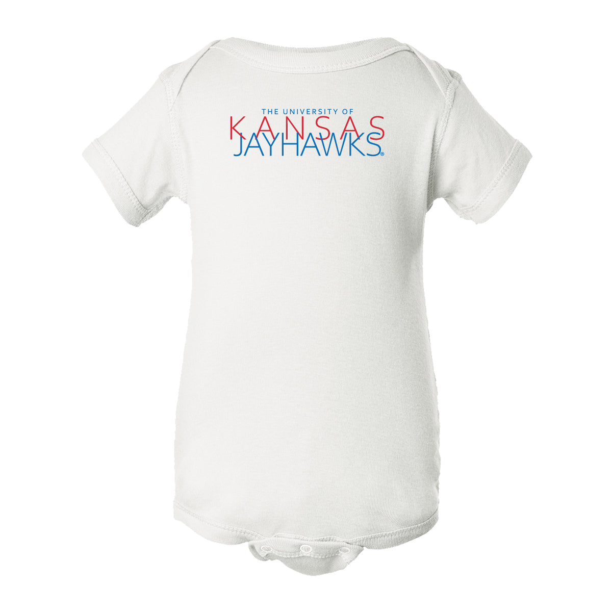 Kansas Jayhawks Infant Onesie - Overlapping University of Kansas Jayhawks
