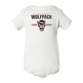 North Carolina State Wolfpack Infant Onesie - 3-Stripe Primary Logo
