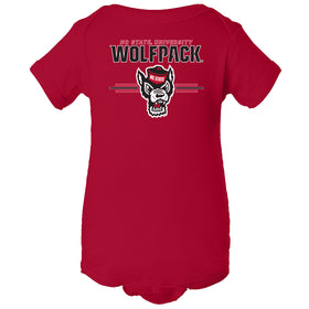 North Carolina State Wolfpack Infant Onesie - 3-Stripe Primary Logo