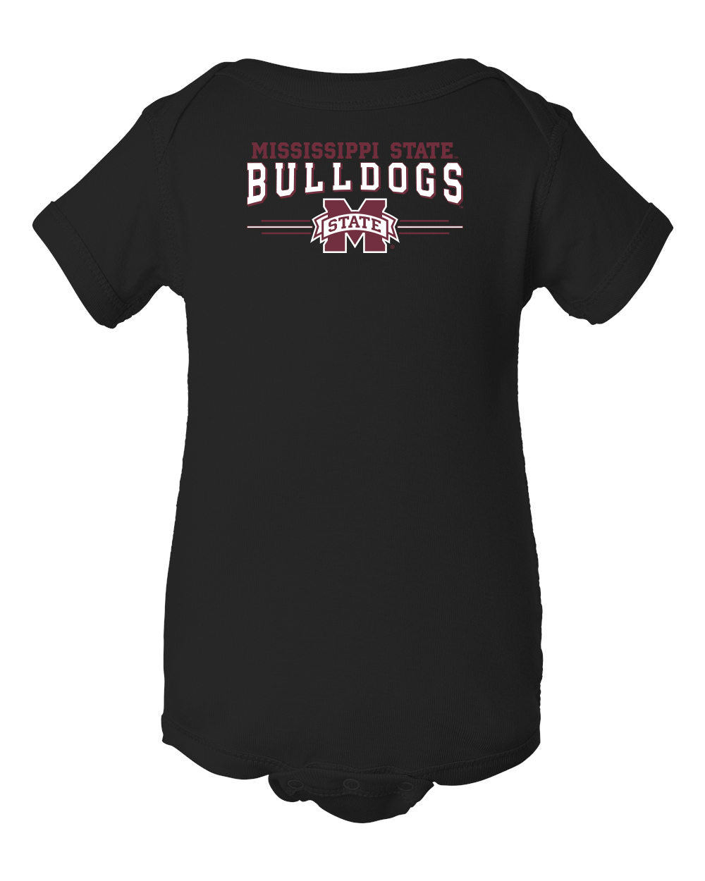 Mississippi State Bulldogs Infant Onesie - MSU Bulldogs 3-Stripe