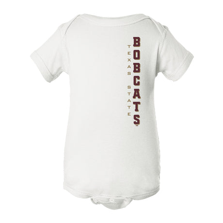 Texas State Bobcats Infant Onesie - Vertical Texas State Bobcats