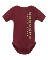 Texas State Bobcats Infant Onesie - Vertical Texas State Bobcats