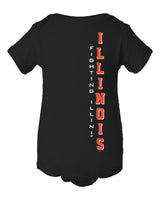 Illinois Fighting Illini Infant Onesie - Vertical Illinois Fighting Illini