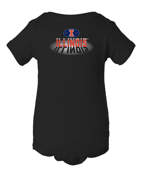 Illinois Fighting Illini Infant Onesie - Spotlight and Shadow Illinois
