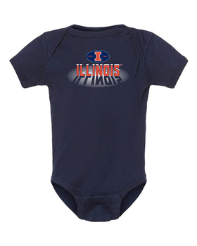 Illinois Fighting Illini Infant Onesie - Spotlight and Shadow Illinois