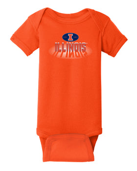 Illinois Fighting Illini Infant Onesie - Spotlight and Shadow Illinois