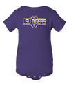 LSU Tigers Infant Onesie - Striped Tigers Football Laces