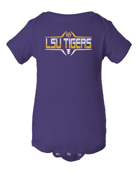 LSU Tigers Infant Onesie - Striped Tigers Football Laces