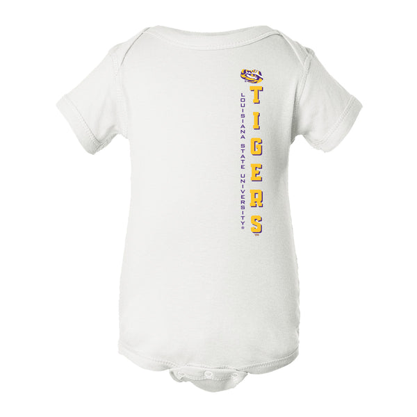 LSU Tigers Infant Onesie - Vertical Louisiana State University Tigers