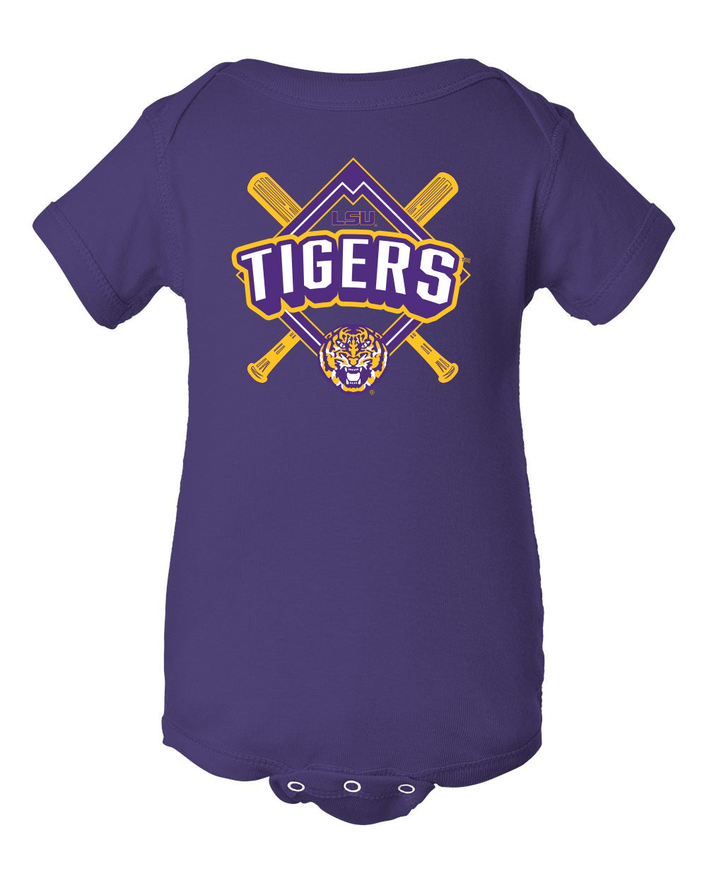 LSU Tigers Infant Onesie - LSU Baseball Diamond