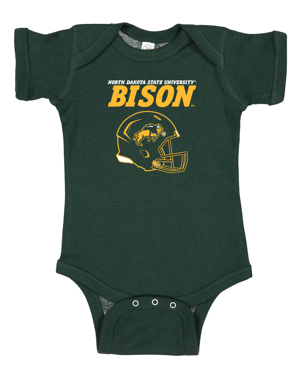 NDSU Bison Infant Onesie - Bison Football Helmet