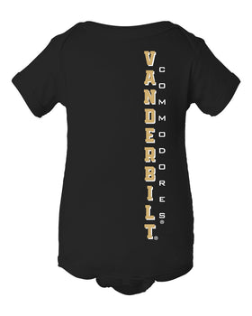 Vanderbilt Commodores Infant Onesie - Vertical Vanderbilt Commodores