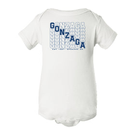 Gonzaga Bulldogs Infant Onesie - Diagonal Echo Gonzaga