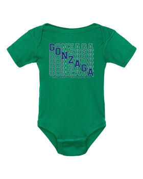 Gonzaga Bulldogs Infant Onesie - Diagonal Echo Gonzaga