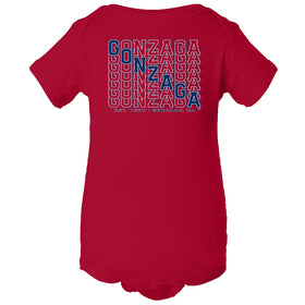 Gonzaga Bulldogs Infant Onesie - Diagonal Echo Gonzaga