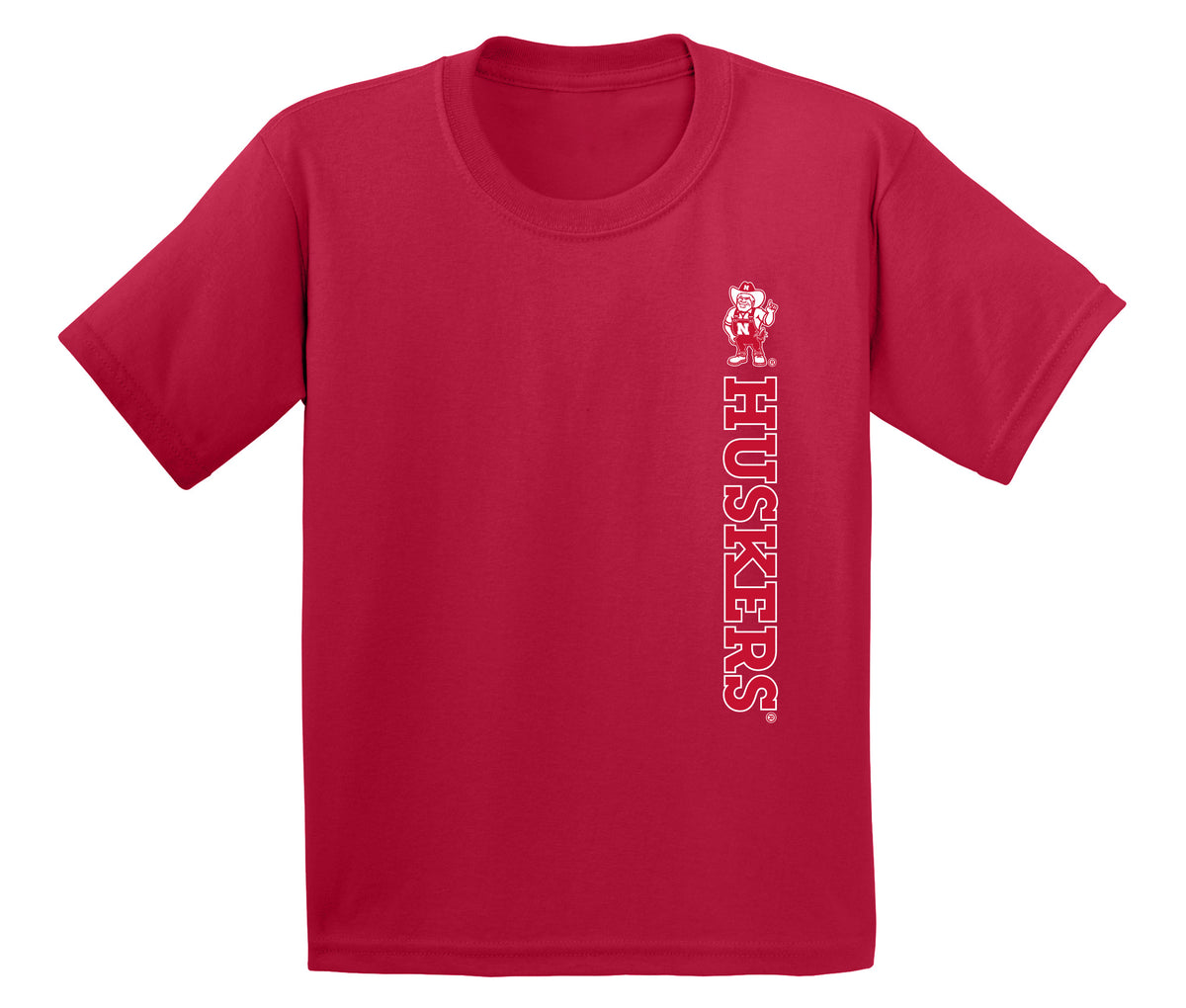 Nebraska Huskers Boys Tee Shirt - Vertical Huskers Herbie Husker