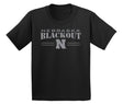 Nebraska Huskers Boys Tee Shirt - Nebraska Blackout Block N