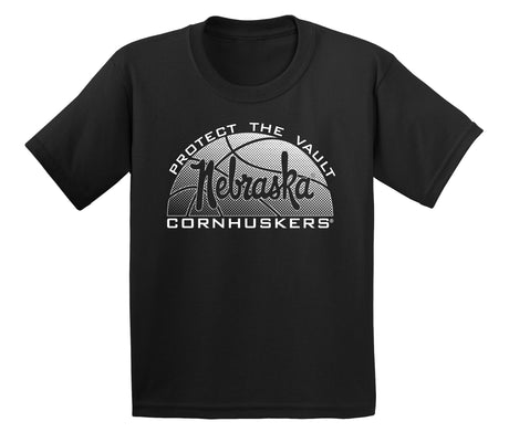 Nebraska Huskers Boys Tee Shirt - Script Nebraska Basketball