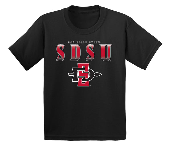 San Diego State Aztecs Boys Tee Shirt - SDSU Full Color Fade Aztecs Logo