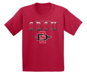 San Diego State Aztecs Boys Tee Shirt - SDSU Full Color Fade Aztecs Logo