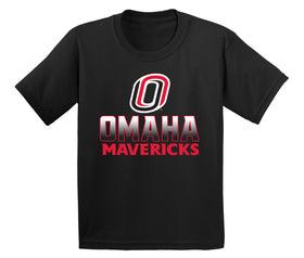 Omaha Mavericks Boys Tee Shirt - Full Color Fade Omaha