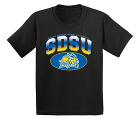 South Dakota State Jackrabbits Boys Tee Shirt - SDSU Full Color Fade Plus Primary Logo