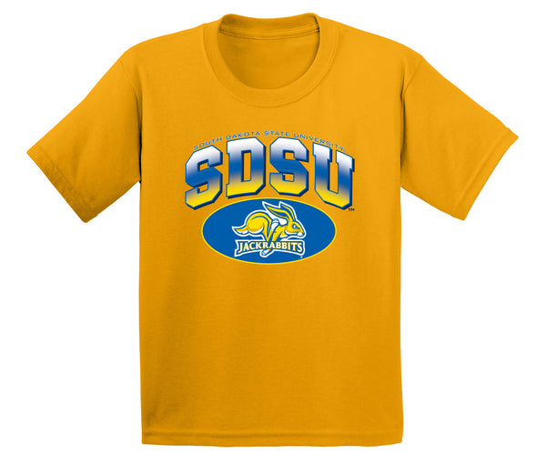 South Dakota State Jackrabbits Boys Tee Shirt - SDSU Full Color Fade Plus Primary Logo