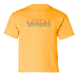 Kansas Jayhawks Boys Tee Shirt - Overlapping University of Kansas Jayhawks