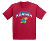 Kansas Jayhawks Boys Tee Shirt - Full Color Fade Kansas Logo