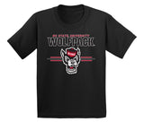 North Carolina State Wolfpack Boys Tee Shirt - 3-Stripe Primary Logo