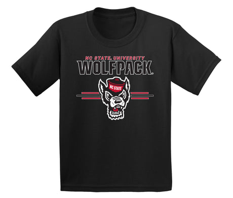 North Carolina State Wolfpack Boys Tee Shirt - 3-Stripe Primary Logo